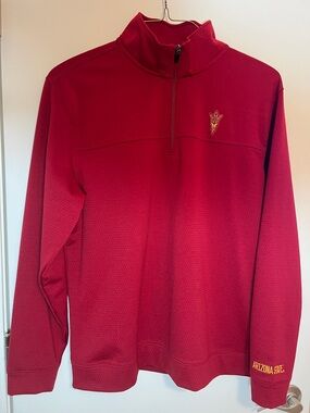 Arizona State Sun Devils Quarter Zip Performance Pullover Sweater